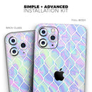 Iridescent Dahlia v4  - Protective Skin Wrap & Decal – Compatible with iPhone SE to iPhone 17 Pro Max (All Models)