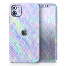 Iridescent Dahlia v4  - Protective Skin Wrap & Decal – Compatible with iPhone SE to iPhone 17 Pro Max (All Models)