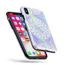 Iridescent Dahlia v6 - iPhone X Swappable Hybrid Case