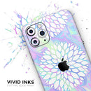 Iridescent Dahlia v6  - Protective Skin Wrap & Decal – Compatible with iPhone SE to iPhone 17 Pro Max (All Models)