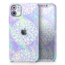 Iridescent Dahlia v6  - Protective Skin Wrap & Decal – Compatible with iPhone SE to iPhone 17 Pro Max (All Models)