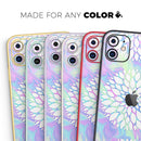 Iridescent Dahlia v6  - Protective Skin Wrap & Decal – Compatible with iPhone SE to iPhone 17 Pro Max (All Models)