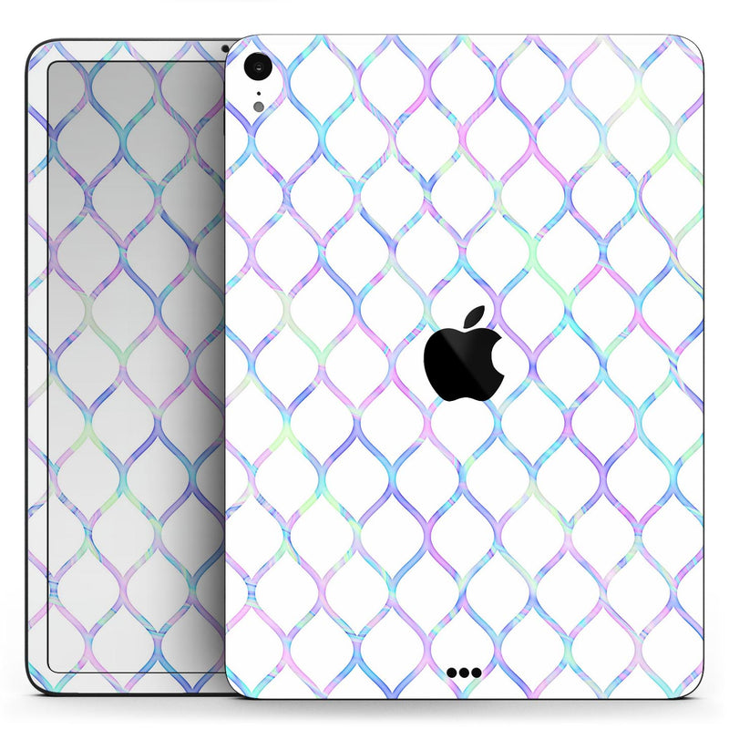 Iridescent Dahlia v7 - Full Body Skin Decal for the Apple iPad Pro 12.9", 11", 10.5", 9.7", Air or Mini (All Models Available)