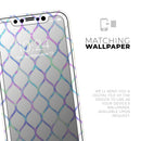 Iridescent Dahlia v7  - Protective Skin Wrap & Decal – Compatible with iPhone SE to iPhone 17 Pro Max (All Models)