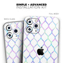 Iridescent Dahlia v7  - Protective Skin Wrap & Decal – Compatible with iPhone SE to iPhone 17 Pro Max (All Models)