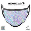 Iridescent Dahlia v8 - Made in USA Mouth Cover Unisex Anti-Dust Cotton Blend Reusable & Washable Face Mask with Adjustable Sizing for Adult or Child