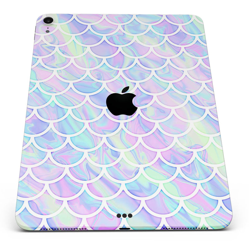Iridescent Dahlia v8 - Full Body Skin Decal for the Apple iPad Pro 12.9", 11", 10.5", 9.7", Air or Mini (All Models Available)