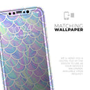 Iridescent Dahlia v8  - Protective Skin Wrap & Decal – Compatible with iPhone SE to iPhone 17 Pro Max (All Models)