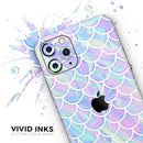 Iridescent Dahlia v8  - Protective Skin Wrap & Decal – Compatible with iPhone SE to iPhone 17 Pro Max (All Models)