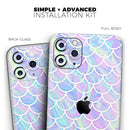 Iridescent Dahlia v8  - Protective Skin Wrap & Decal – Compatible with iPhone SE to iPhone 17 Pro Max (All Models)