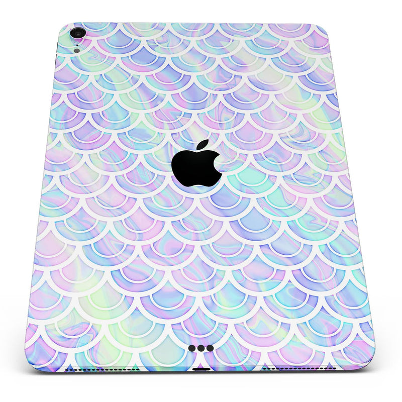 Iridescent Dahlia v9 - Full Body Skin Decal for the Apple iPad Pro 12.9", 11", 10.5", 9.7", Air or Mini (All Models Available)