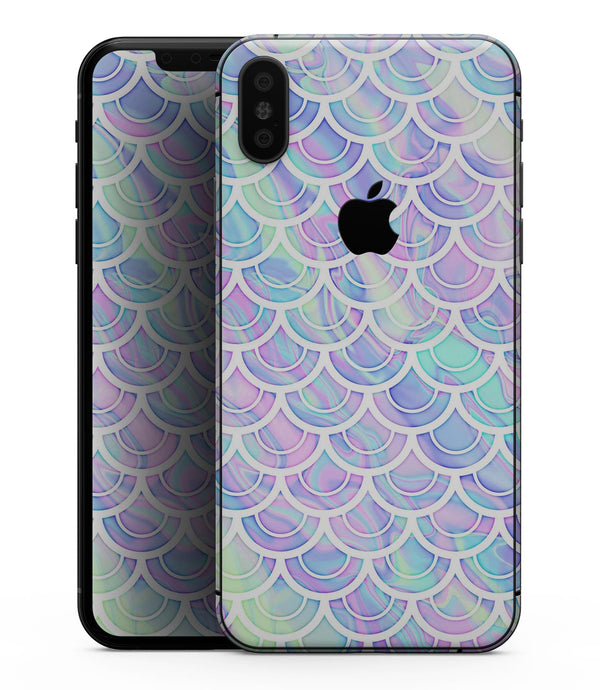 Iridescent Dahlia v9 - iPhone XS MAX, XS/X, 8/8+, 7/7+, 5/5S/SE Skin-Kit (All iPhones Available)