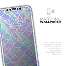 Iridescent Dahlia v9  - Protective Skin Wrap & Decal – Compatible with iPhone SE to iPhone 17 Pro Max (All Models)