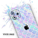 Iridescent Dahlia v9  - Protective Skin Wrap & Decal – Compatible with iPhone SE to iPhone 17 Pro Max (All Models)