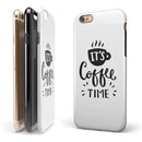 Its Coffee Time iPhone 6/6s or 6/6s Plus 2-Piece Hybrid INK-Fuzed Case