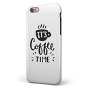 Its Coffee Time iPhone 6/6s or 6/6s Plus 2-Piece Hybrid INK-Fuzed Case
