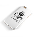 Its Coffee Time iPhone 6/6s or 6/6s Plus 2-Piece Hybrid INK-Fuzed Case