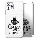 Its Coffee Time  - Protective Skin Wrap & Decal – Compatible with iPhone SE to iPhone 17 Pro Max (All Models)