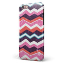 Jagged Colorful Chevron iPhone 6/6s or 6/6s Plus 2-Piece Hybrid INK-Fuzed Case