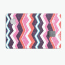 Jagged Colorful Chevron - Premium Protective Decal Skin-Kit for the Apple Credit Card