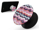 Jagged Colorful Chevron - Skin Kit for PopSockets and other Smartphone Extendable Grips & Stands