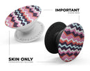 Jagged Colorful Chevron - Skin Kit for PopSockets and other Smartphone Extendable Grips & Stands