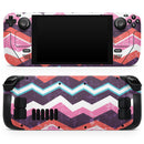 Jagged Colorful Chevron // Vinyl Skin Wrap for Steam Deck OLED & Steam Deck (LCD) — Soft Matte or Ultra Gloss