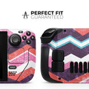 Jagged Colorful Chevron // Vinyl Skin Wrap for Steam Deck OLED & Steam Deck (LCD) — Soft Matte or Ultra Gloss