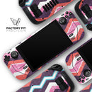 Jagged Colorful Chevron // Vinyl Skin Wrap for Steam Deck OLED & Steam Deck (LCD) — Soft Matte or Ultra Gloss