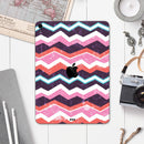 Jagged Colorful Chevron - Full Body Skin Decal for the Apple iPad Pro 12.9", 11", 10.5", 9.7", Air or Mini (All Models Available)
