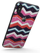 Jagged Colorful Chevron - iPhone X Skin-Kit