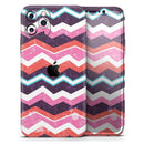 Jagged Colorful Chevron - Vinyl Skin Wrap for iPhone 17 Pro Max, 17 Pro, 17 Air, 17, 16 & All Models — Soft Matte or Ultra Gloss