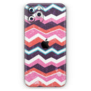 Jagged Colorful Chevron - Vinyl Skin Wrap for iPhone 17 Pro Max, 17 Pro, 17 Air, 17, 16 & All Models — Soft Matte or Ultra Gloss