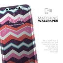 Jagged Colorful Chevron - Vinyl Skin Wrap for iPhone 17 Pro Max, 17 Pro, 17 Air, 17, 16 & All Models — Soft Matte or Ultra Gloss