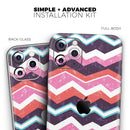 Jagged Colorful Chevron - Vinyl Skin Wrap for iPhone 17 Pro Max, 17 Pro, 17 Air, 17, 16 & All Models — Soft Matte or Ultra Gloss