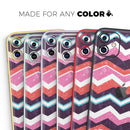 Jagged Colorful Chevron - Vinyl Skin Wrap for iPhone 17 Pro Max, 17 Pro, 17 Air, 17, 16 & All Models — Soft Matte or Ultra Gloss
