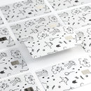 Joker, Clouds, and Balloon Doodle - Premium Protective Decal Skin-Kit for the Apple Credit Card