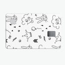 Joker, Clouds, and Balloon Doodle - Premium Protective Decal Skin-Kit for the Apple Credit Card