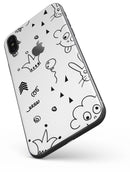 Joker, Clouds, and Balloon Doodle - iPhone X Skin-Kit