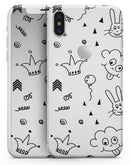 Joker, Clouds, and Balloon Doodle - iPhone X Skin-Kit