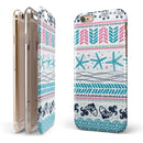 Jumping Fish Repeating Pattern iPhone 6/6s or 6/6s Plus 2-Piece Hybrid INK-Fuzed Case