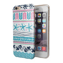 Jumping Fish Repeating Pattern iPhone 6/6s or 6/6s Plus 2-Piece Hybrid INK-Fuzed Case