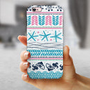 Jumping Fish Repeating Pattern iPhone 6/6s or 6/6s Plus 2-Piece Hybrid INK-Fuzed Case