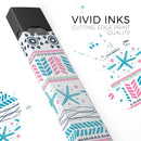 Jumping Fish Repeating Pattern - Premium Decal Protective Skin-Wrap Sticker compatible with the Juul Labs vaping device