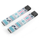 Jumping Fish Repeating Pattern - Premium Decal Protective Skin-Wrap Sticker compatible with the Juul Labs vaping device