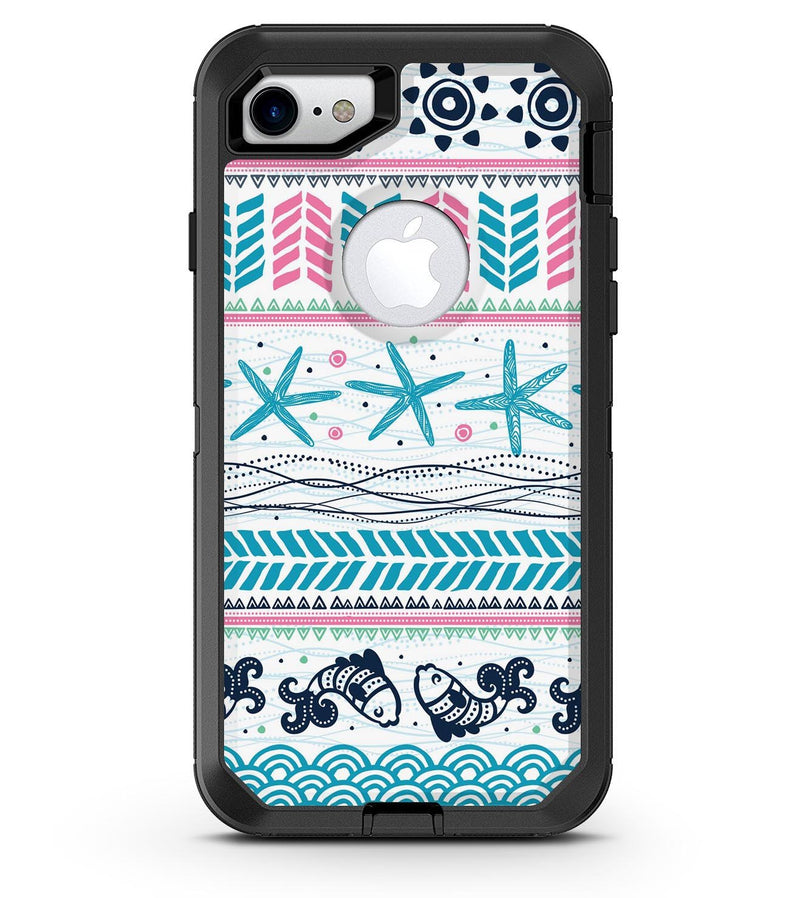 Jumping Fish Repeating Pattern - iPhone 7 or 8 OtterBox Case & Skin Kits