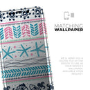 Jumping Fish Repeating Pattern  - Protective Skin Wrap & Decal – Compatible with iPhone SE to iPhone 17 Pro Max (All Models)