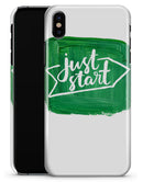 Just Start Green Paint - iPhone X Clipit Case