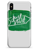 Just Start Green Paint - iPhone X Clipit Case