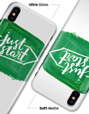 Just Start Green Paint - iPhone X Clipit Case